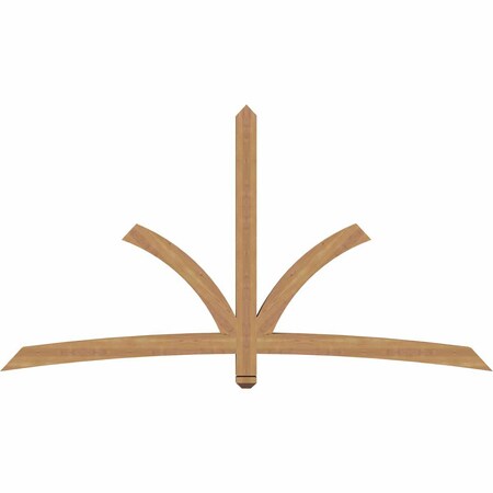 Ekena Millwork Davenport Timber Gable Bracket, Western Red Cedar, 84"W x 45"H x 3 1/2"D x 3 1/2"F, 13/12 Pitch GBW084X45X0404DAV00SWR